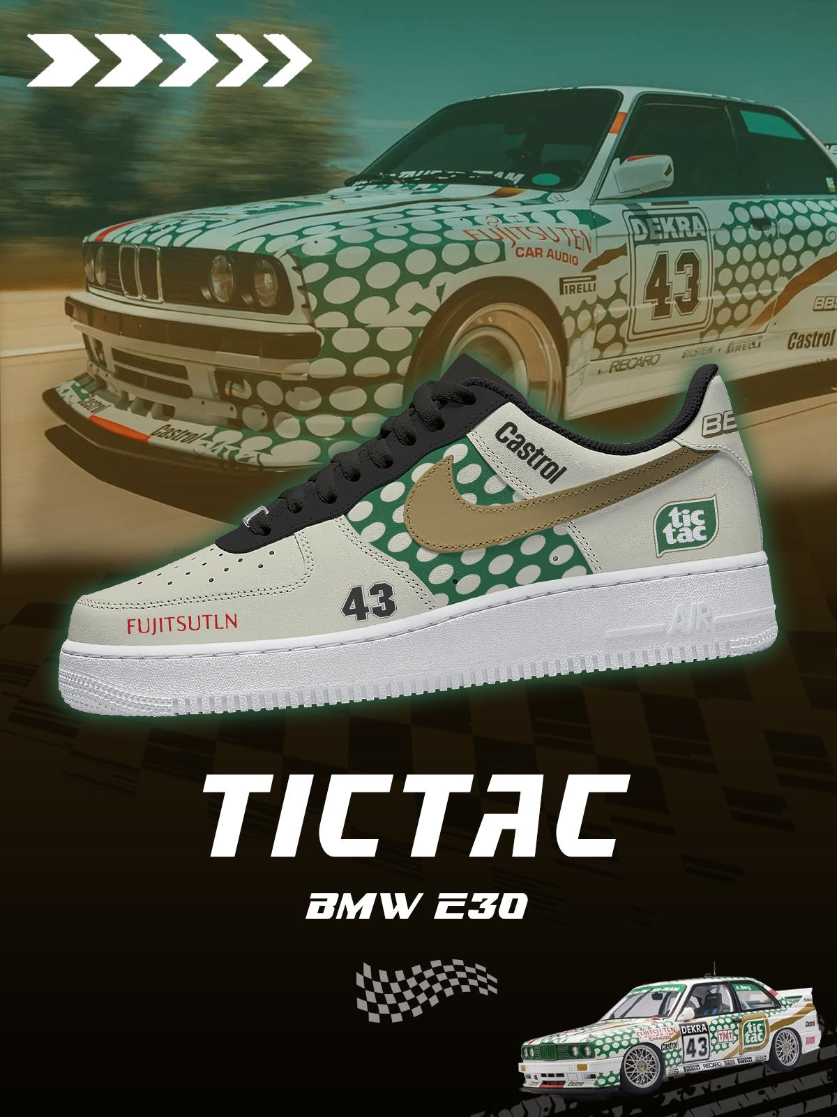 Zapatillas personalizadas E30 LTO DTM TicTac V.1