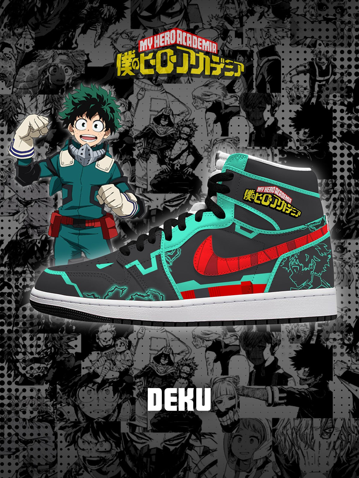 Zapatillas altas personalizadas Deku V.1