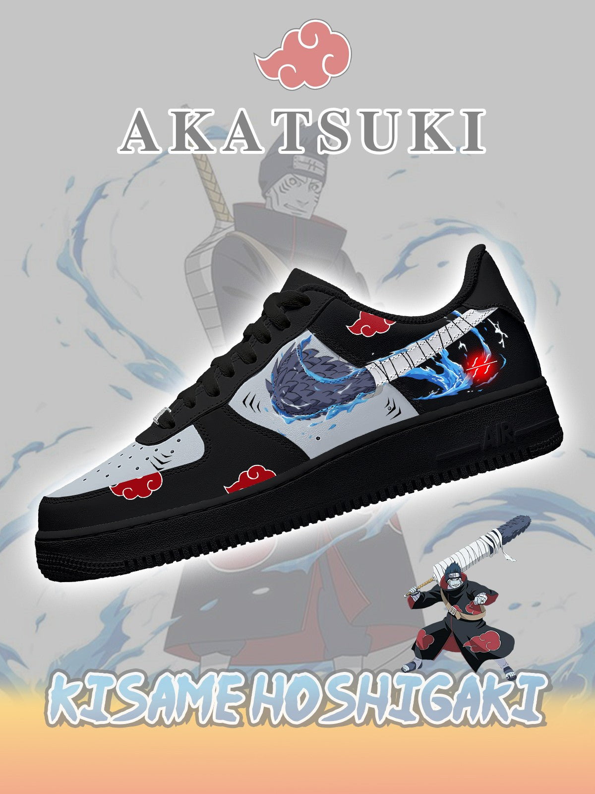 Akatsuki Kisame Hoshigaki No.3 Zapatillas personalizadas