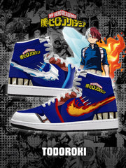 Zapatillas altas personalizadas Shoto Todoroki V.2