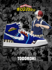 Zapatillas altas personalizadas Shoto Todoroki V.2