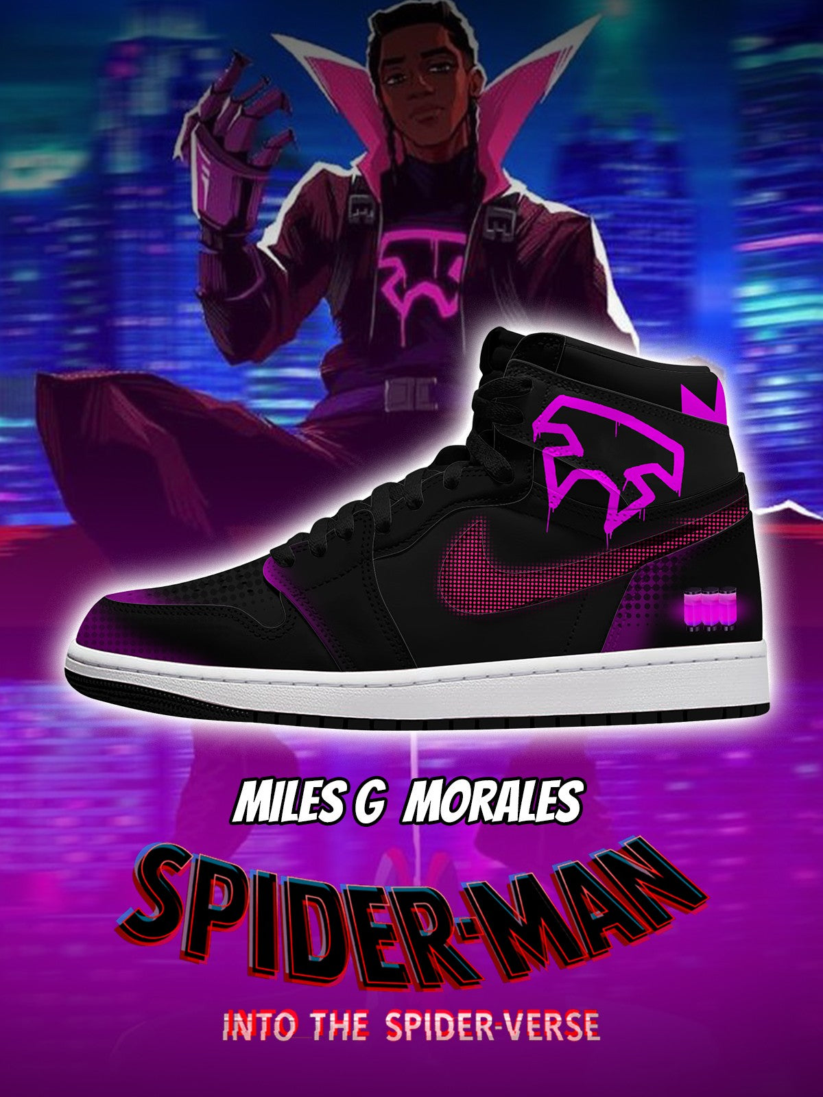 Zapatillas altas personalizadas Miles G Morales V.1
