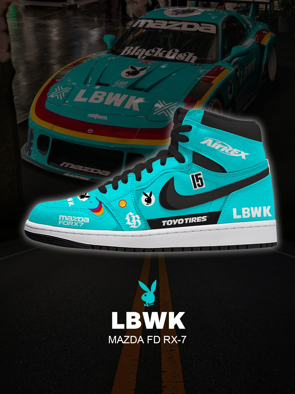 Zapatillas altas personalizadas FD RX-7 V.1