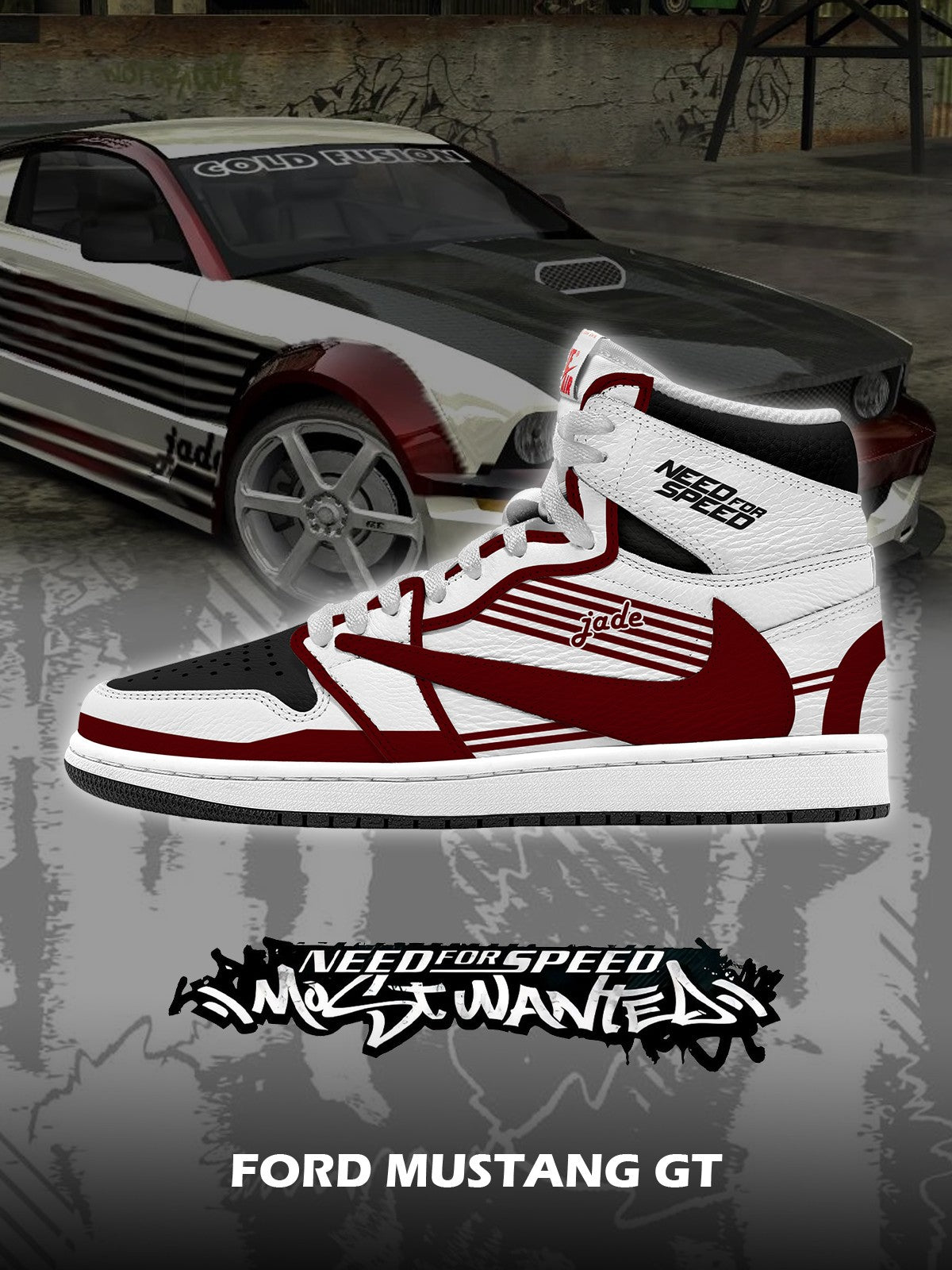 F.Mustang GT V.1 Custom TS High Sneakers