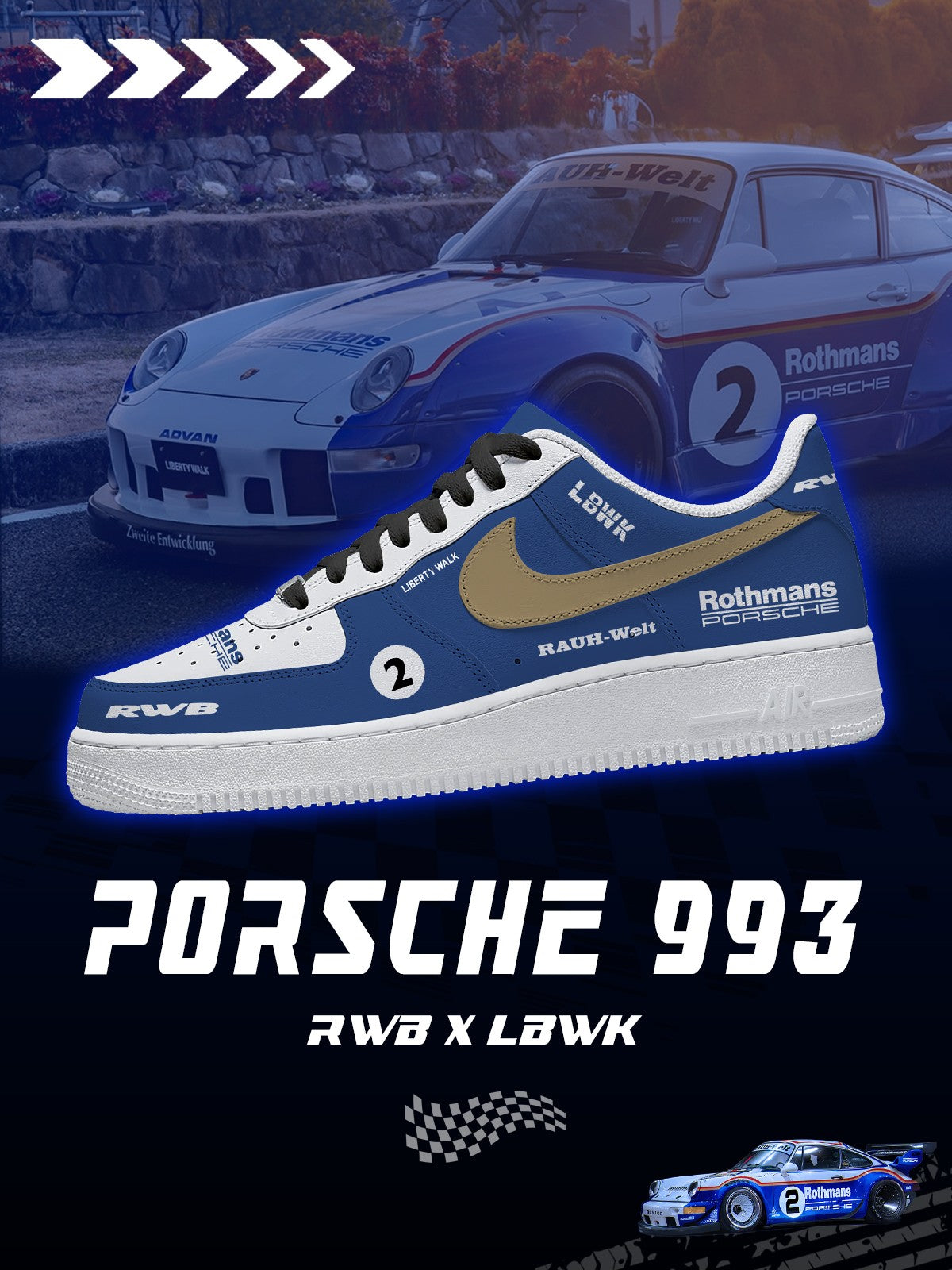 Zapatillas personalizadas 993 RWB x LBWK V.1