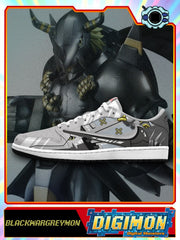BlackWarGreymon V.1 Custom TS Low Sneakers