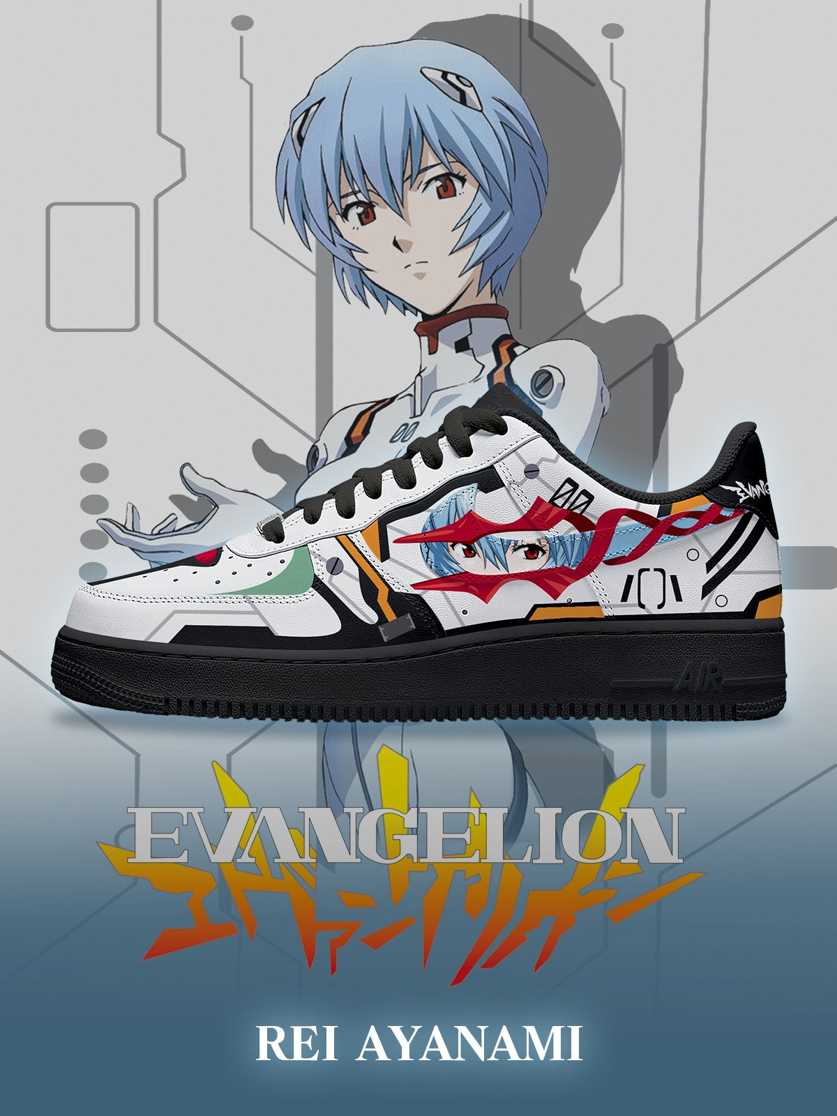 Zapatillas personalizadas Rei Ayanami V.1