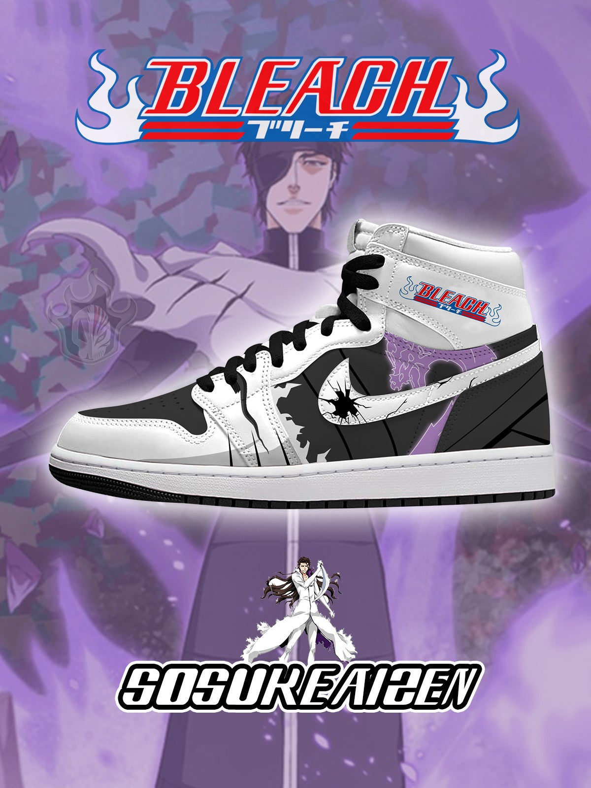 Sosuke Aizen V.1 Custom High-Top Sneakers