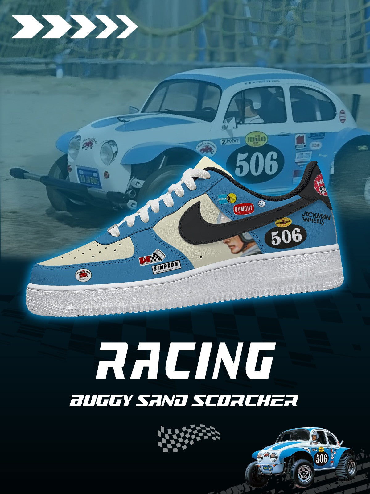 Zapatillas personalizadas Racing Buggy Sand Scorcher V.1