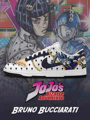 Bruno Bucciarati V.2 Custom Court-Low Sneakers