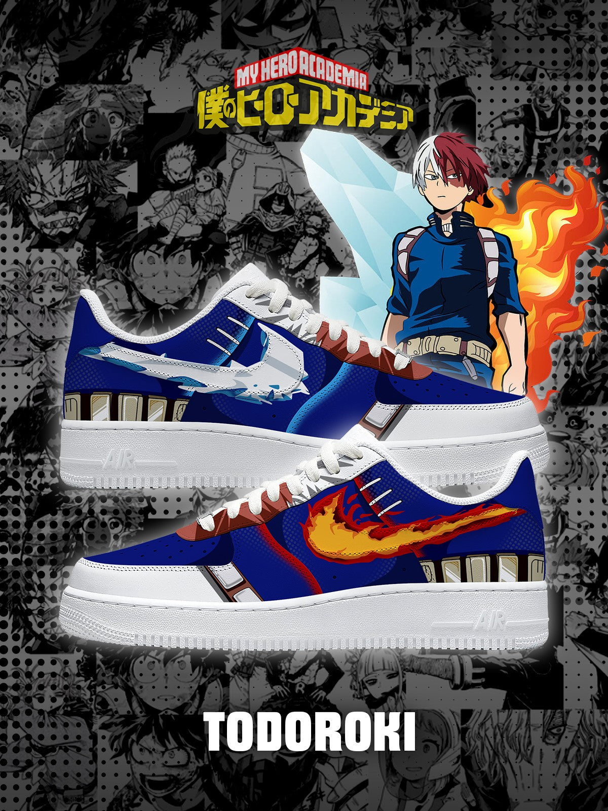 Zapatillas personalizadas Shoto Todoroki V.2