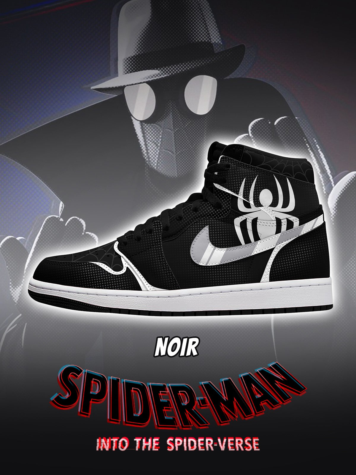Noir V.1 Custom High-Top Sneakers
