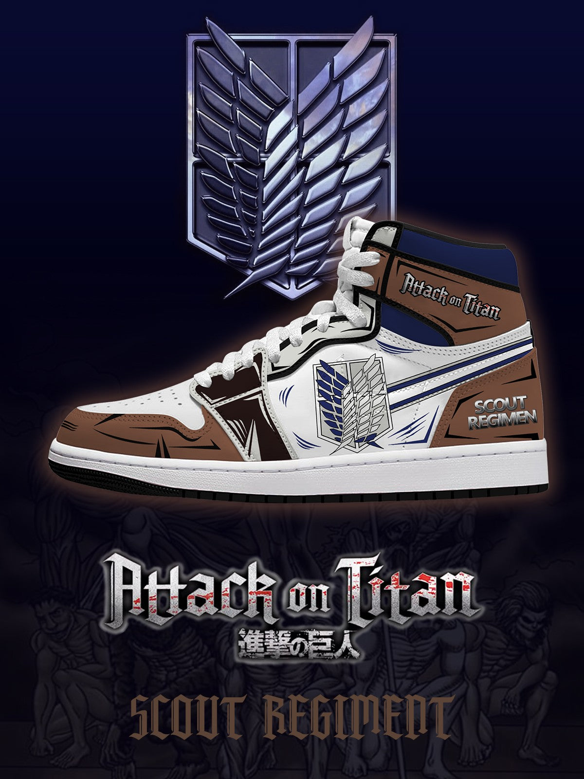 Scout Regiment V.2 Custom High-Top Sneakers