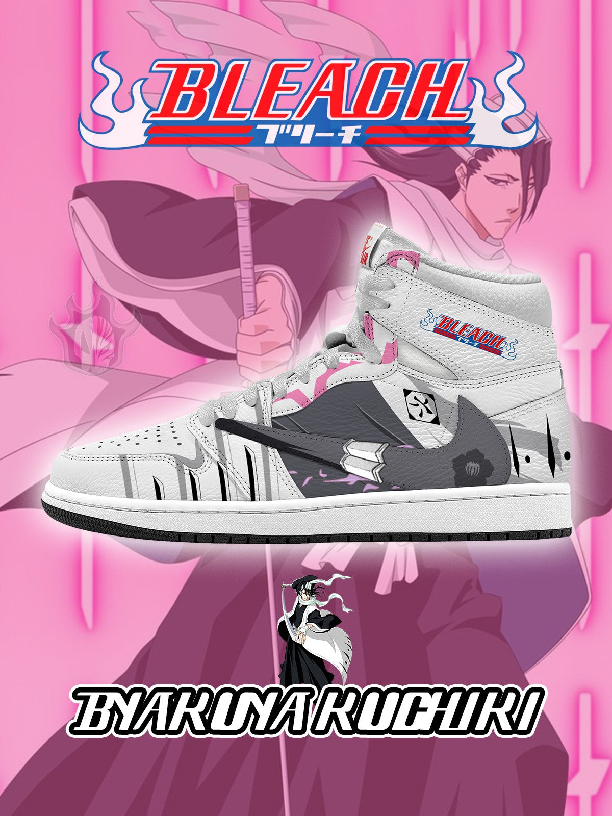 Byakuya Kuchiki V.1 Custom TS High Sneakers