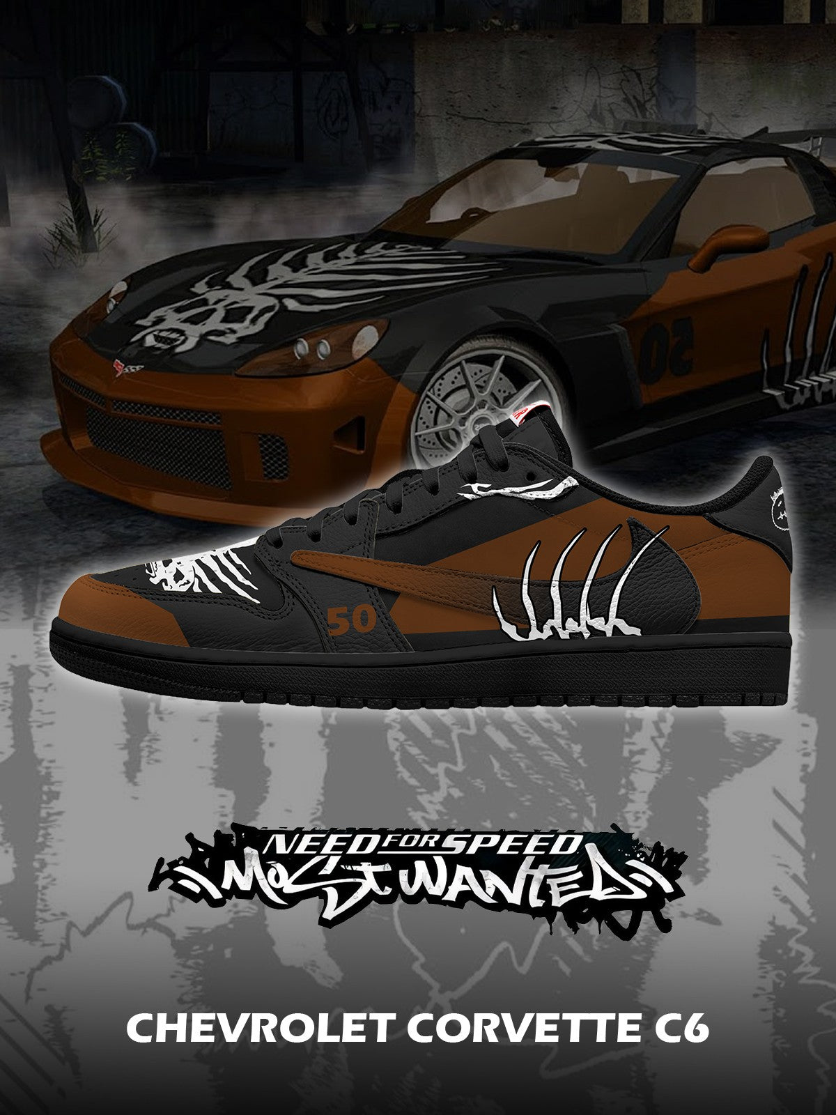 C.Corvette C6 V.1 Custom TS Low Sneakers