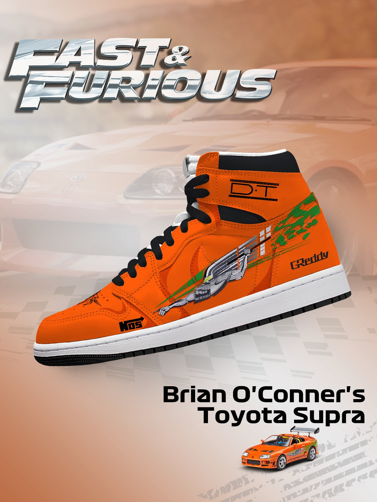 Zapatillas altas personalizadas Supra V.1 de Brian O'Conner
