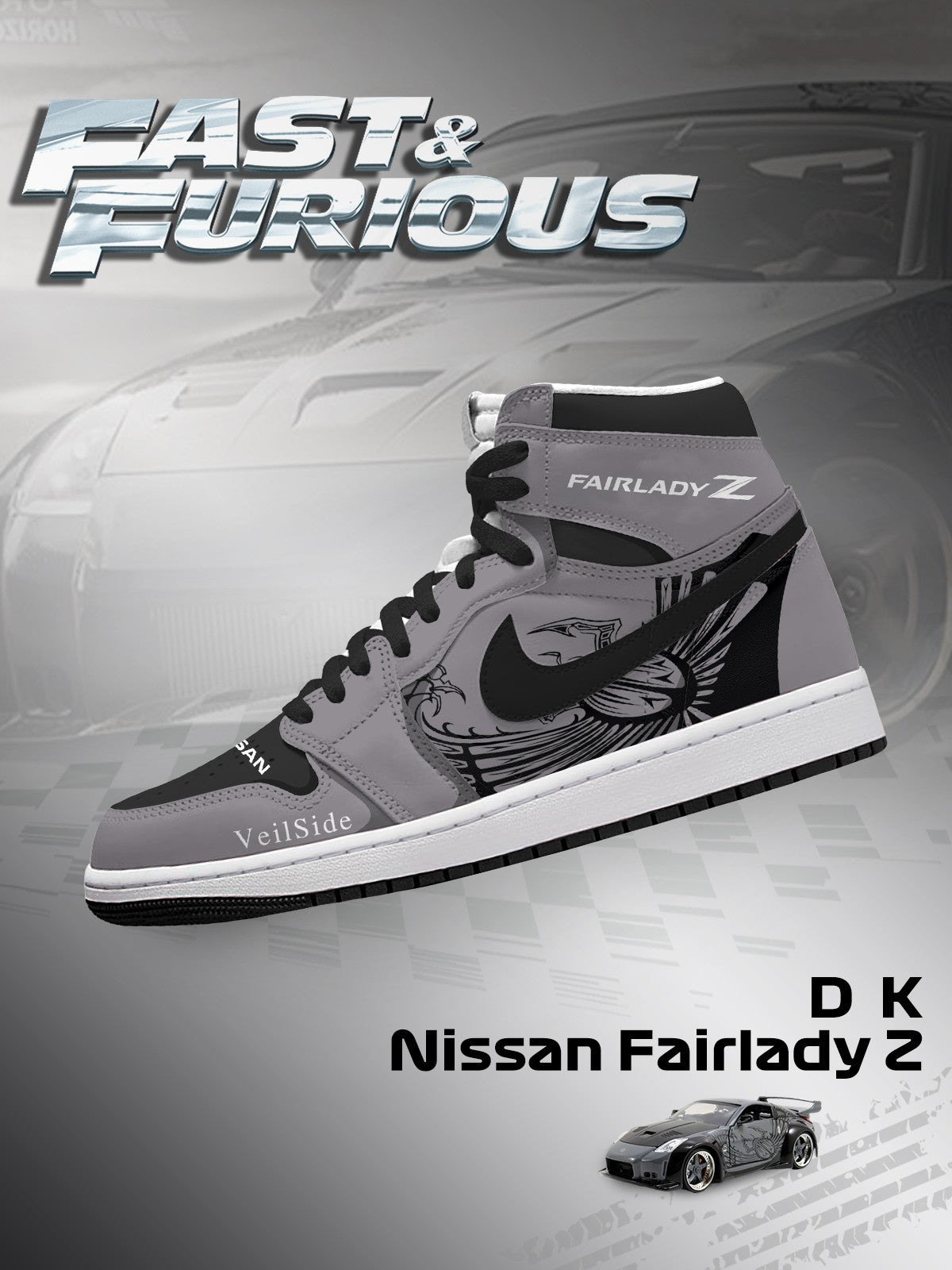 Zapatillas altas personalizadas DK Fairlady Z V.1