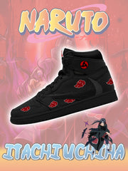 Zapatillas altas personalizadas Akatsuki Itachi Uchiha V.5 TS