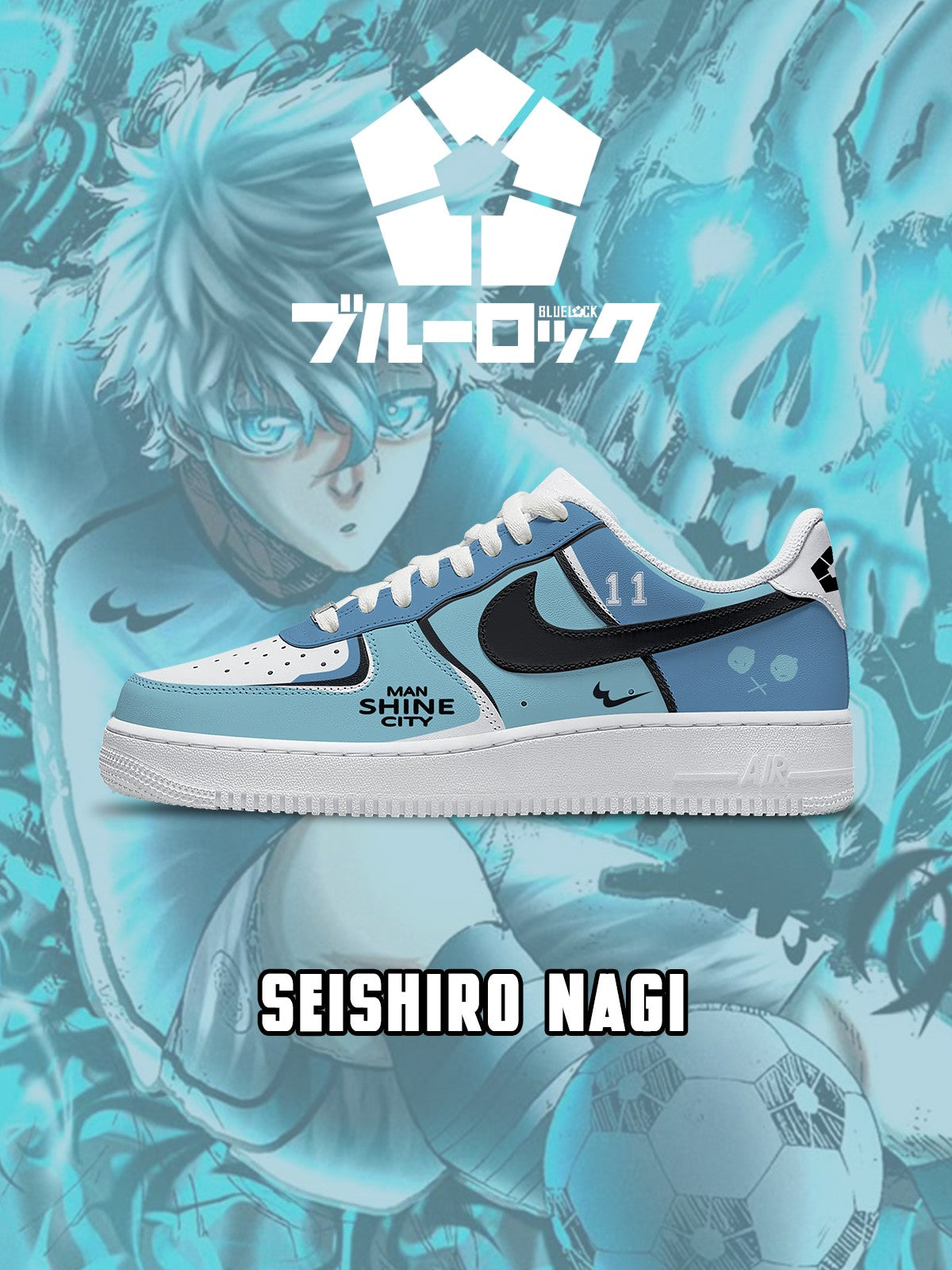 Zapatillas personalizadas Seishiro Nagi V.2