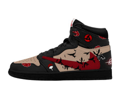Zapatillas altas TS personalizadas Akatsuki Itachi Uchiha V.6