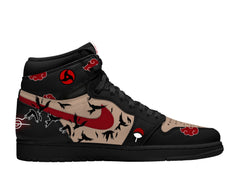 Zapatillas altas TS personalizadas Akatsuki Itachi Uchiha V.6
