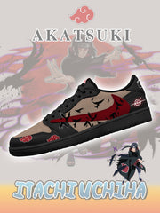 Zapatillas bajas personalizadas Akatsuki Itachi Uchiha V.6 TS