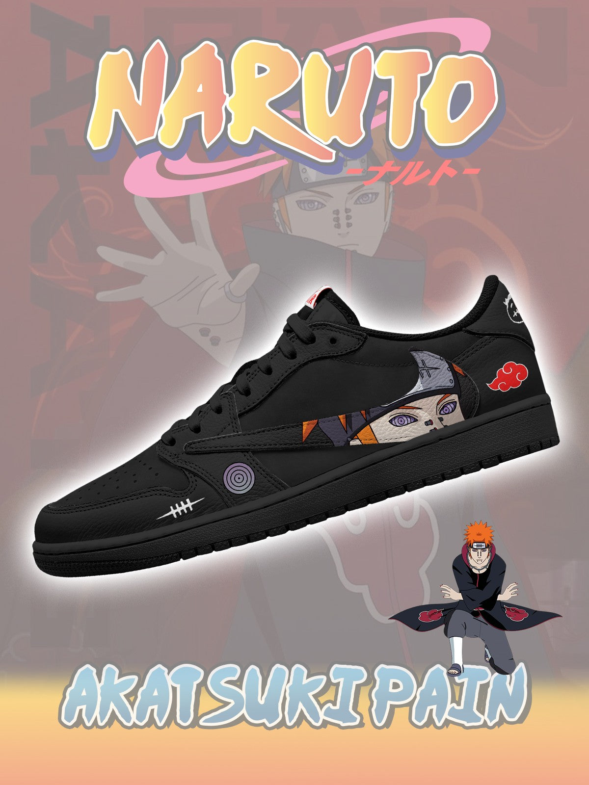 Zapatillas bajas Akatsuki Pain V.2 Custom TS