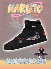 Zapatillas altas TS personalizadas Akatsuki Pain V.2