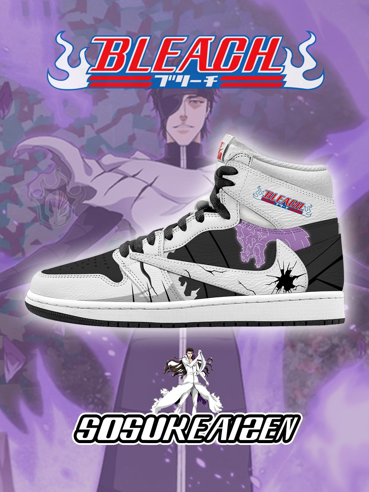Sosuke Aizen V.1 Custom TS High Sneakers