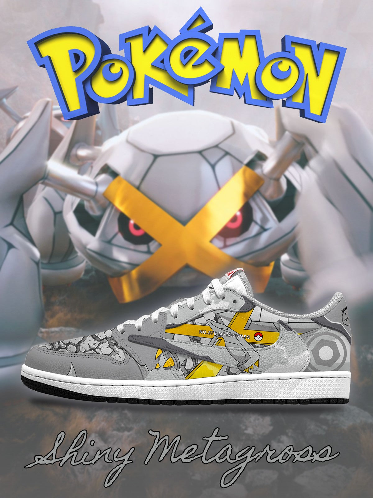Shiny Metagross V.1 Custom TS Low Sneakers