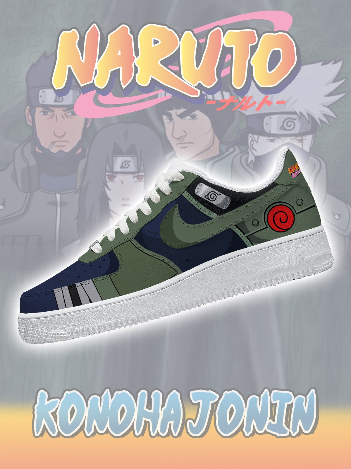 Zapatillas personalizadas Konoha Jonin V.1