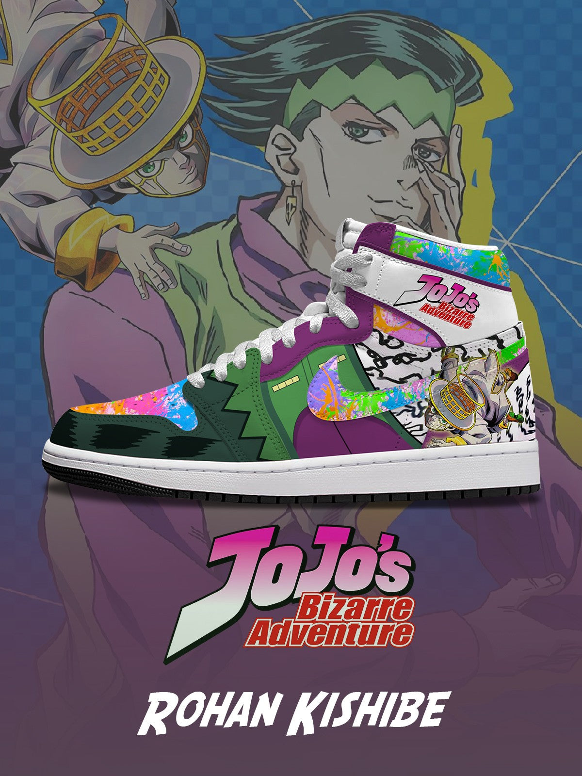 Rohan Kishibe V.2 Custom High-Top-Sneaker