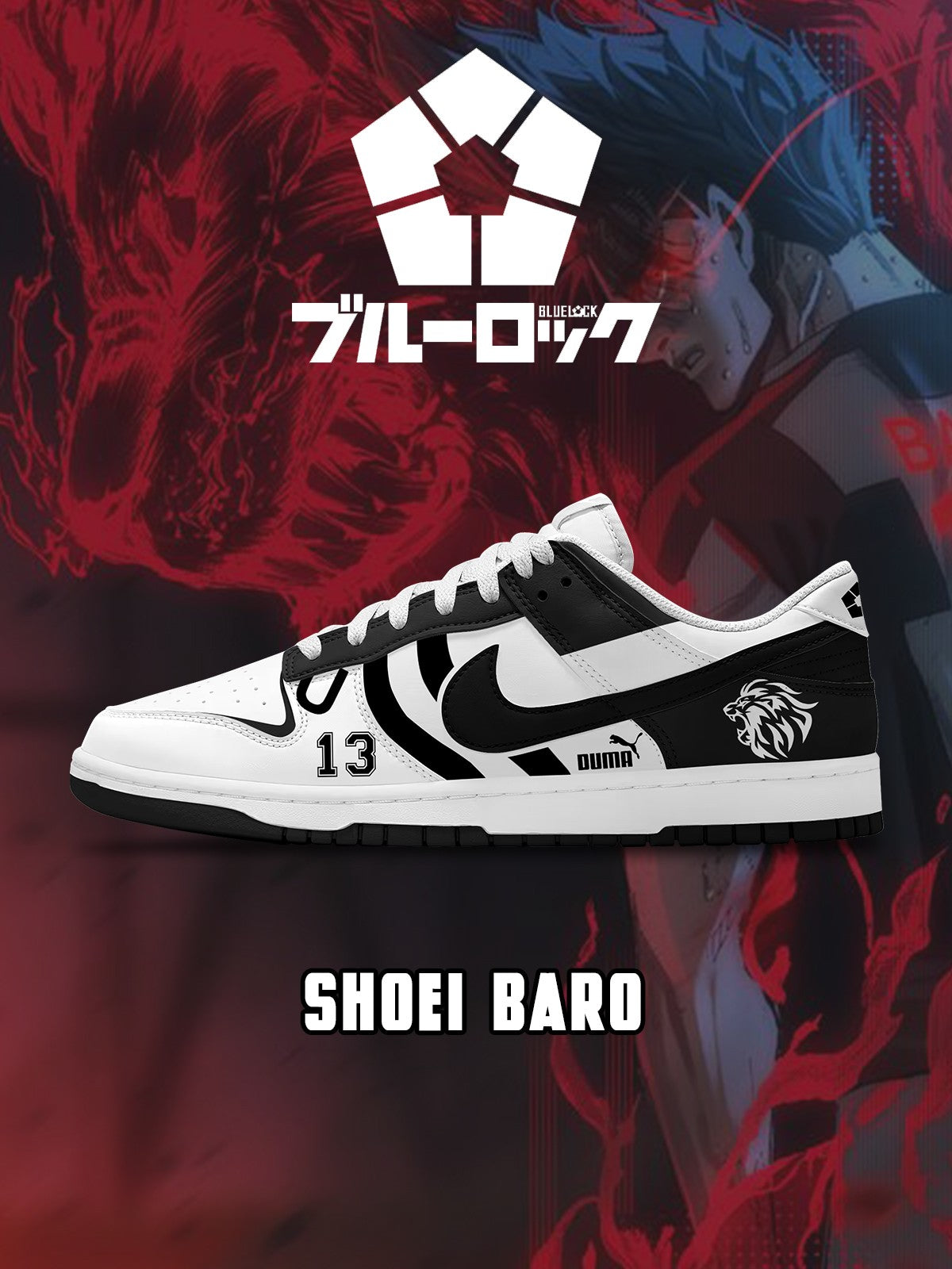 Shoei Baro V.2 Custom Court-Low Sneakers
