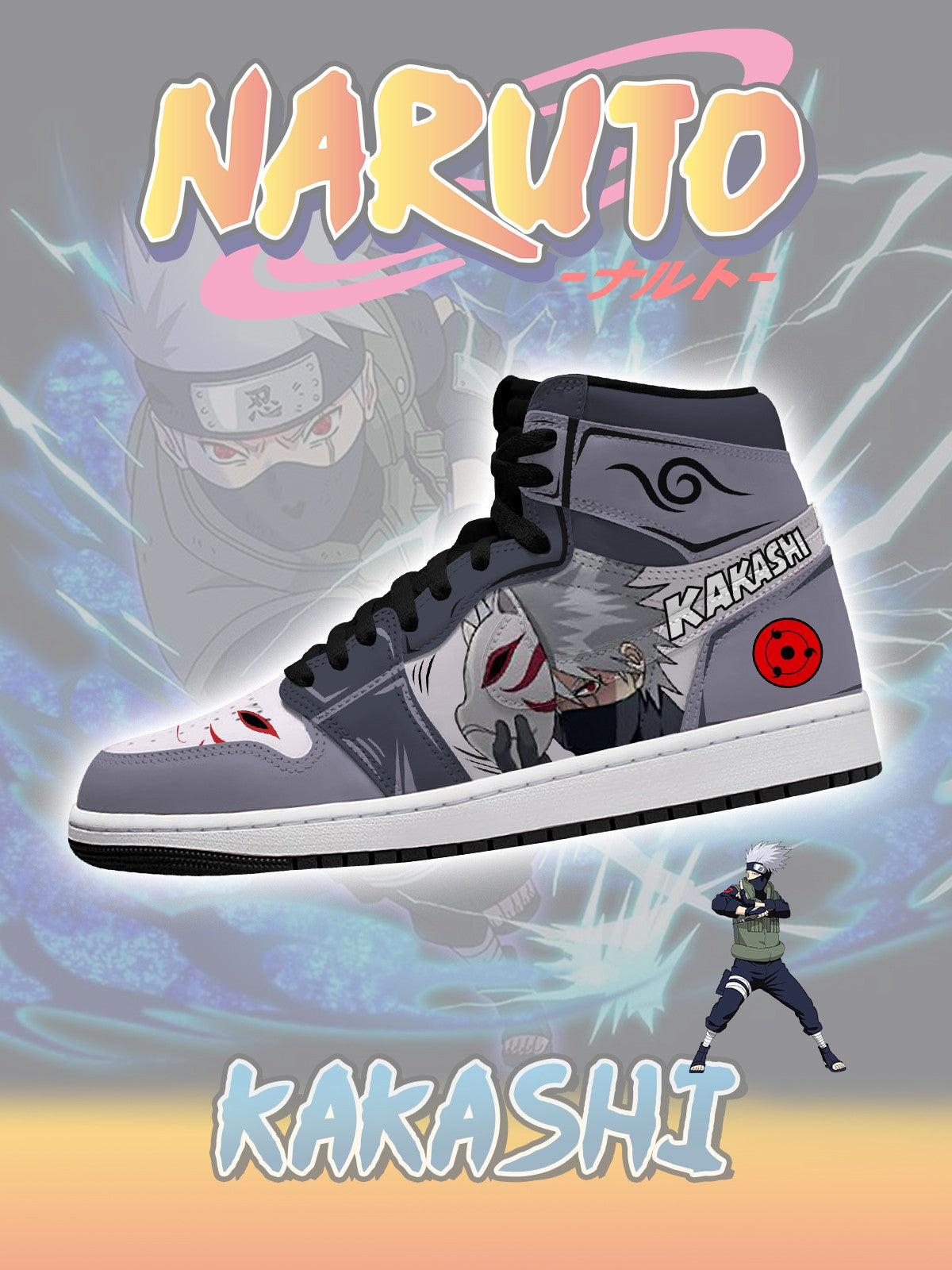 Kakashi V.3 Custom High-Top Sneakers